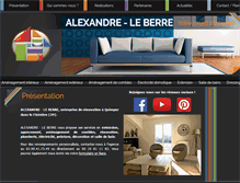 Tablet Screenshot of agencement-alexandreleberre.com